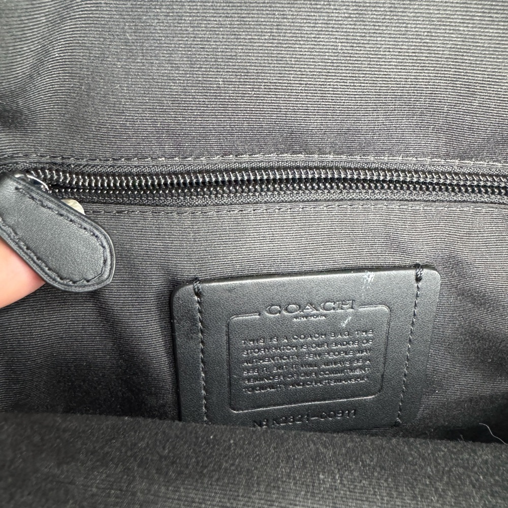 Coach Tan Leather Men's Bag - Picture 3 of 5